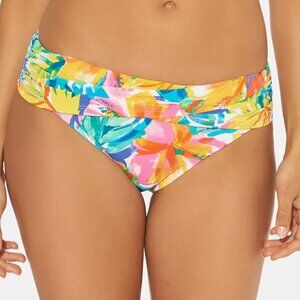 Bleu by Rod Beattie Floral-print Foldover Bikini Bottom